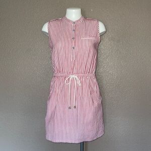 Kling red and white striped dress size 3